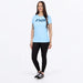 FXR Womens Mitered Premium T-Shirt - Sky Blue/Navy, view 4
