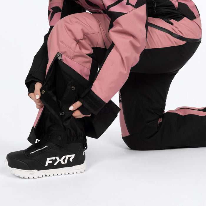 FXR Womens Cold Cross CX F.A.S.T. Monosuit - Black/Rose, view 9