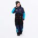 FXR Child Vertical Monosuit - Midnight/Blue/Orange, front view