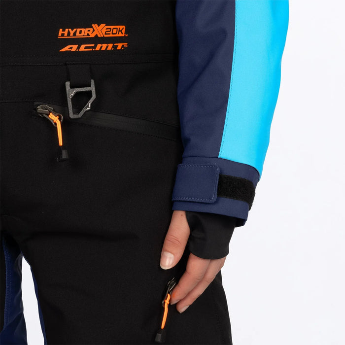 FXR Youth Vertical Monosuit - Midnight/Blue/Orange, view 3