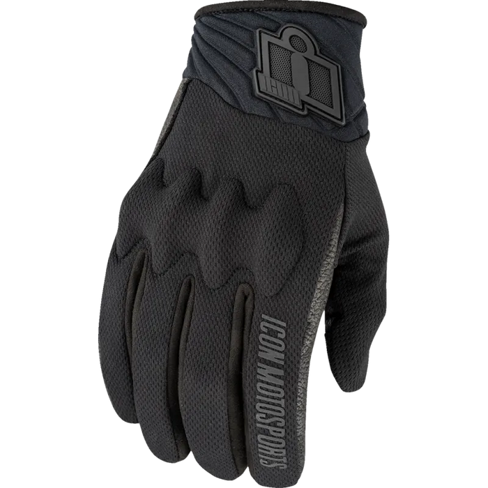 Icon Mens Anthem 3 Gloves - Black - Front