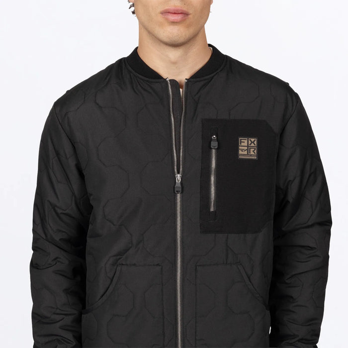 FXR Mens Rig Quilted Jacket - Black, view 6