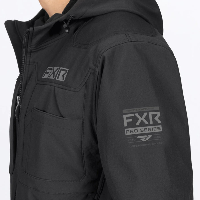 FXR Mens Stronghold Tech-Shell Jacket - Black, view 4
