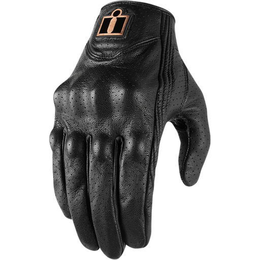 Icon Womens Pursuit Classic Perf Gloves - Black