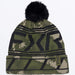 FXR Expedition Wool Beanie - Moss Shift Cover/Black, front view