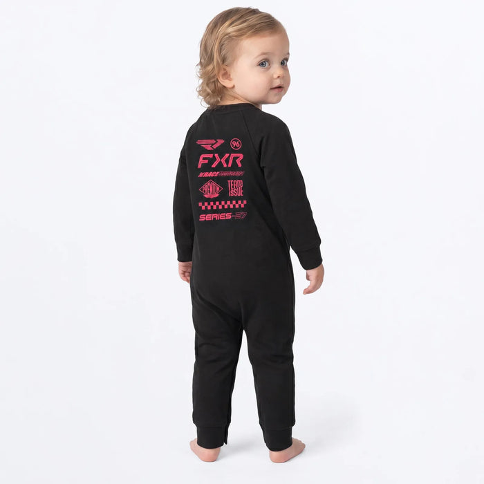 FXR Infant Stack Onesie - Black/Razz, view 2