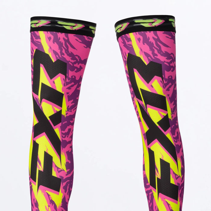 FXR Riding Sock - Pink/Purple/HiVis, view 5
