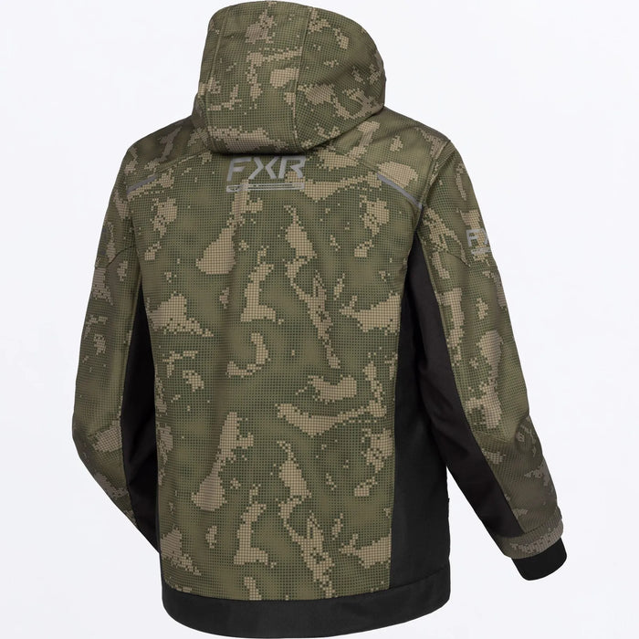 FXR Mens Evolution FX Tech Shell Jacket - Moss Shift Cover/Blk, view 2