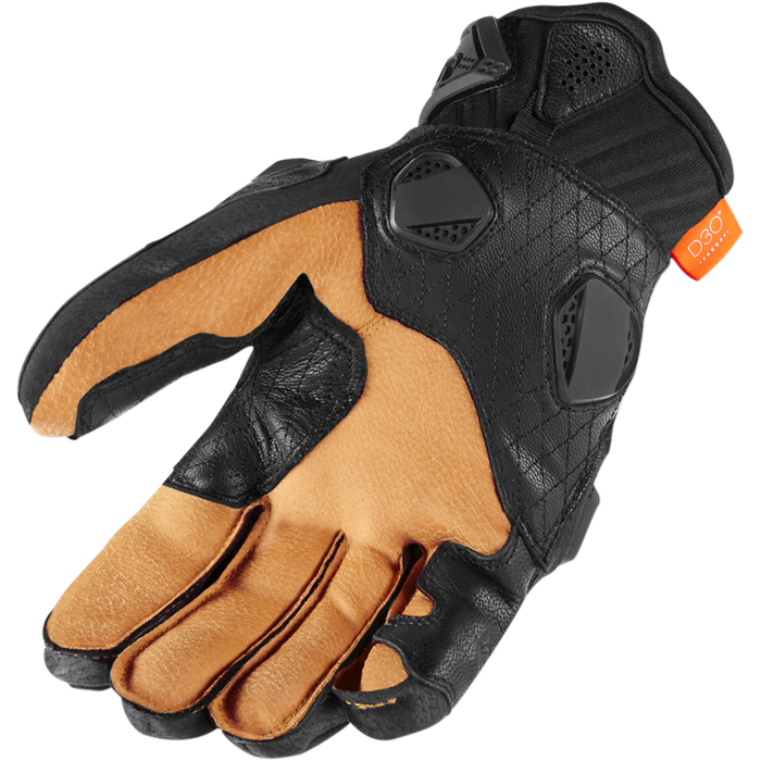 Icon Mens Hypersport Short Gloves - Black