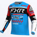 FXR Podium Gladiator MX Jersey 2026 - Cyan/Black/Red, front view