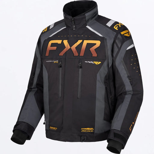 FXR Mens Adrenaline FX 2-in-1 Jacket - Black/Asphalt/Kash, front view