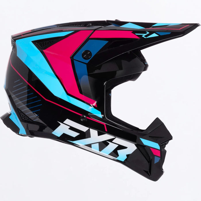FXR Youth Apex MX Helmet - Cyanide, view 4