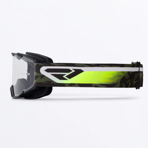 FXR Maverick Prime Youth MX Goggle - Army Camo/HiVis, view 2
