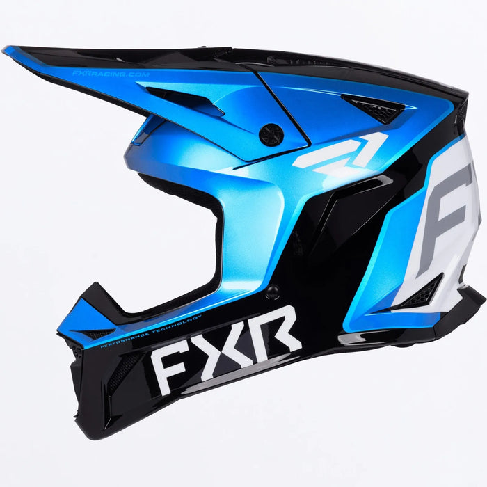 FXR Apex MX Helmet - Blue, view 2