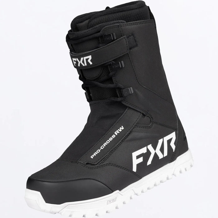 FXR Pro-Cross RW Boot 2027 - Black/White, front view