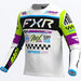 FXR Podium Gladiator MX Jersey 2026 - White/Black/HiVis, front view