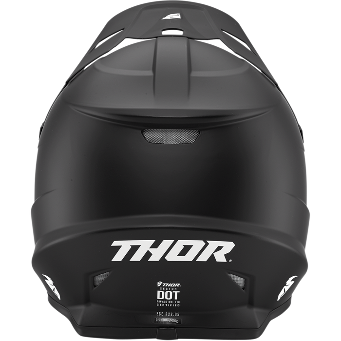Thor Sector Solid Black Helmet