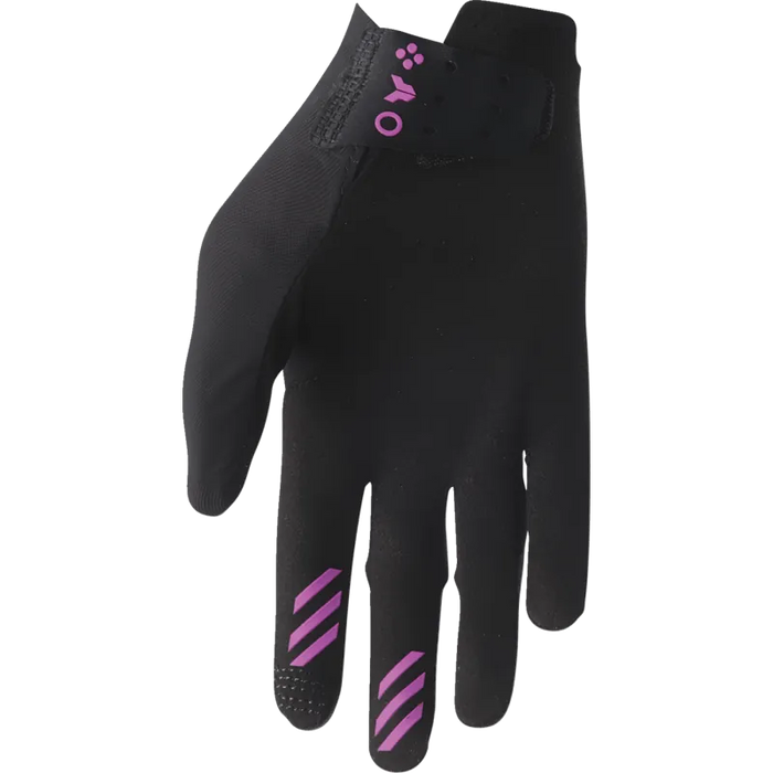 Thor Womens Sportmode Gloves - Black/Orchid - Back