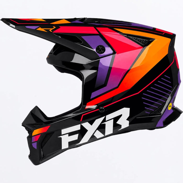 FXR Youth Apex MX Helmet - Aurora, view 2