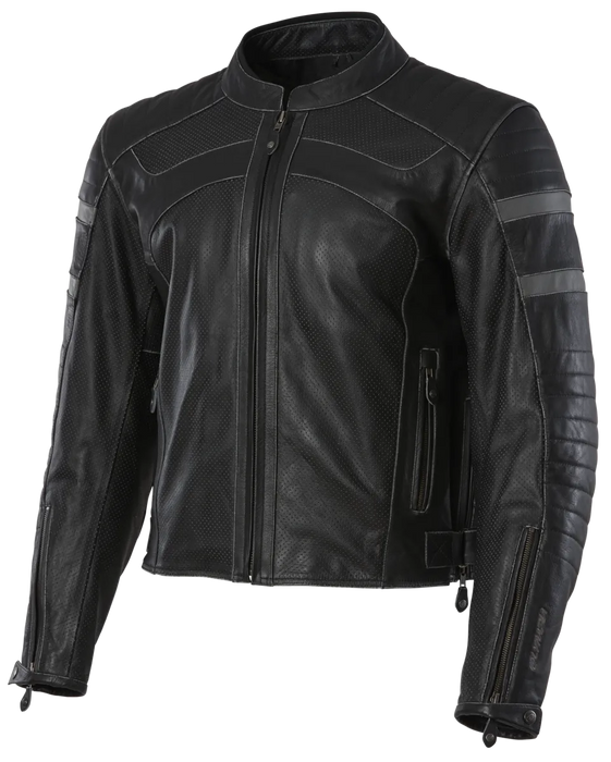 Olympia Mens Long Beach Leather Jacket