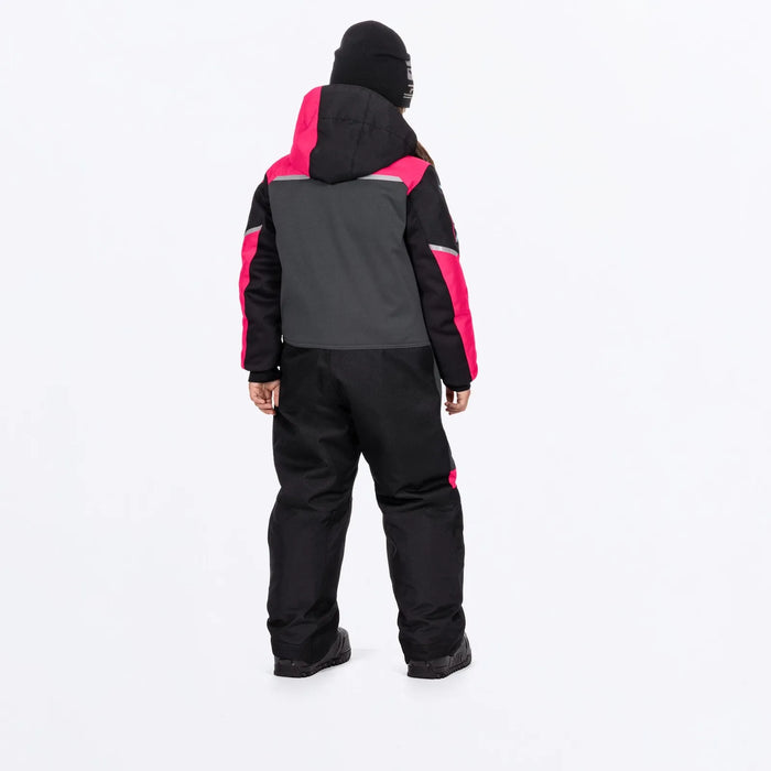 FXR Child Revo Monosuit - Asphalt/Razz/Maui, view 2
