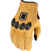 Icon Mens Long Track CX Gloves - Tan - Front