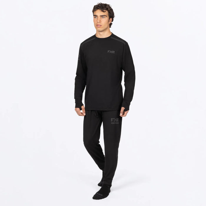 FXR Mens Surge Bamboo Longsleeve - Black, view 3