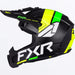 FXR Youth Clutch MX Helmet - HiVis/Lime, view 2