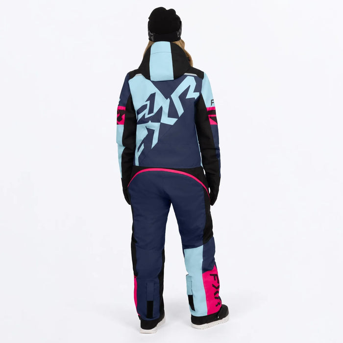 FXR Womens Cold Cross CX F.A.S.T. Monosuit - Midnight/Maui/Razz, view 2