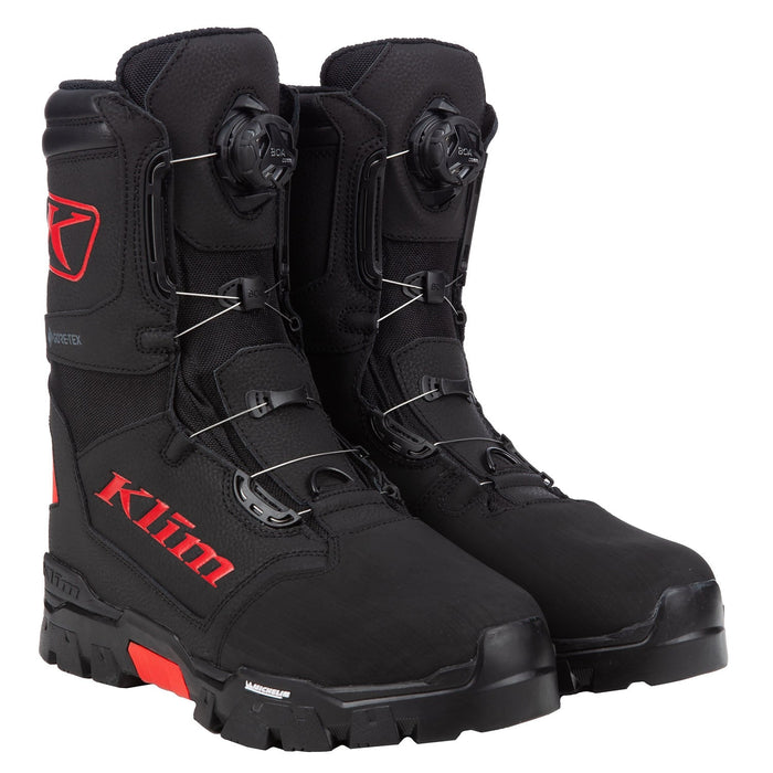 Klim Mens Klutch GTX BOA Boot - Black - Fiery Red, view 3