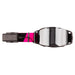 Klim Edge eFire Heated Goggle - Slope Pink Glo Dark Smoke Silver Mirror, front view