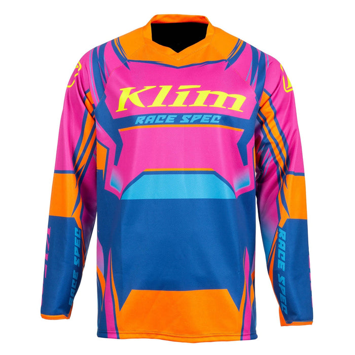 Klim Mens Revolt Jersey - Pink Glo, front view