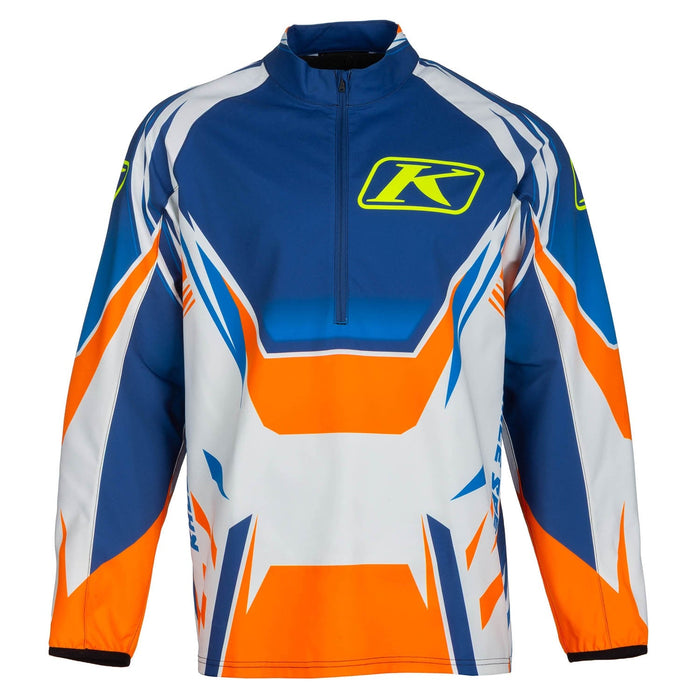 Klim Mens Revolt 1/4 Zip Pullover - Nightfall Blue, front view