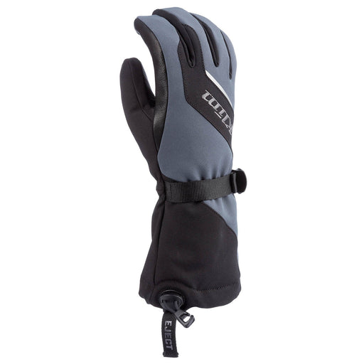 Klim Womens Ember Gauntlet Glove - Non-Current - Asphalt - Black, front view