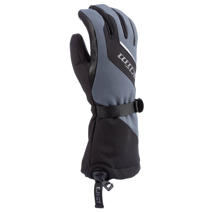 Klim Womens Ember Gauntlet Glove - Non-Current - Asphalt - Black, front view