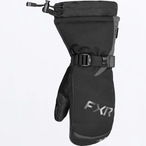 FXR Youth Helix Race Mitt 2027 - Black, front view