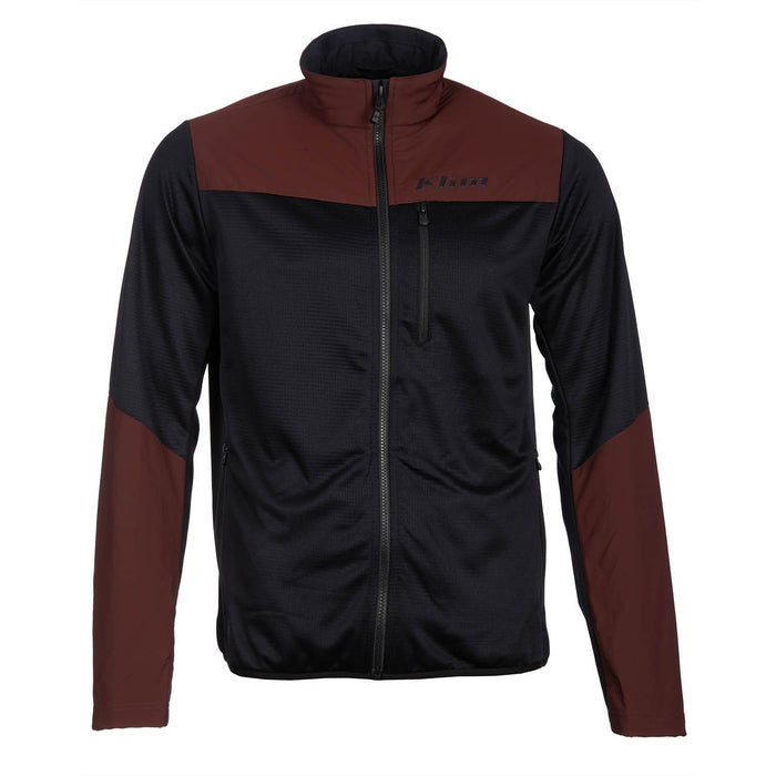 Klim Mens Alloy Jacket - Bitter Chocolate - Black, front view