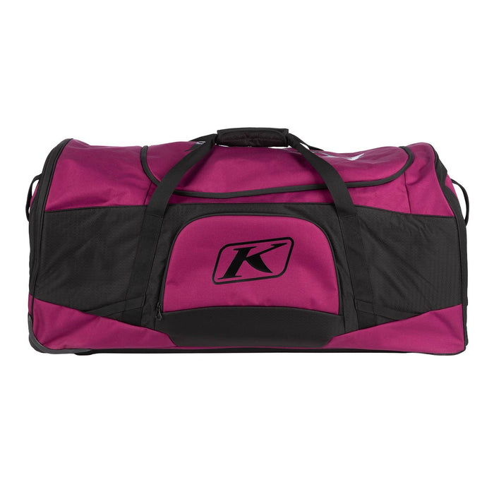 Klim Team Gear Bag - Magenta Purple - Black, front view