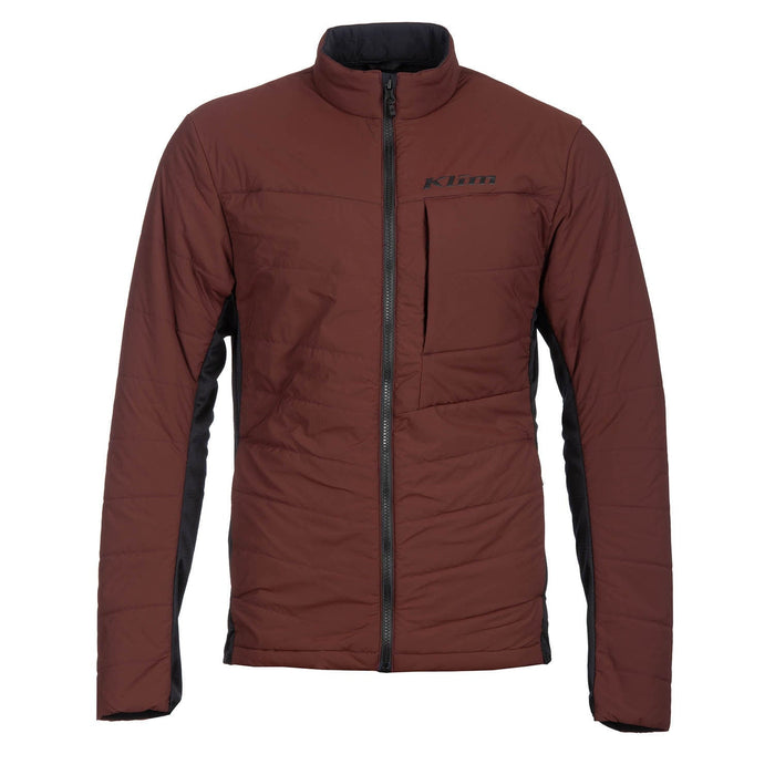 Klim Mens Override Alloy Jacket - Bitter Chocolate - Black, front view