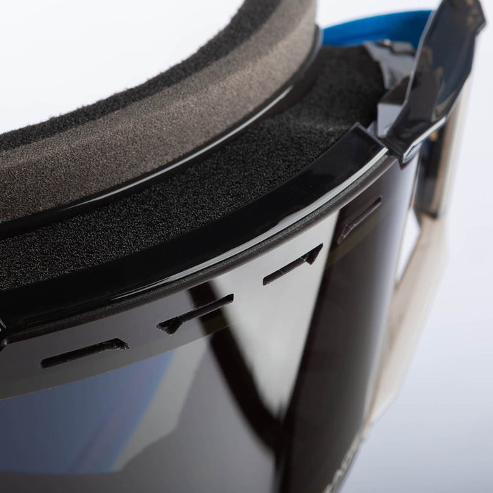 Klim Rage Snow Goggle - Electric Blue Lemonade Comfort Black Smoke, view 4