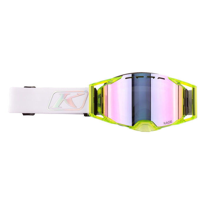 Klim Rage Snow Goggle - Foundation Hi-Vis Dark Smoke Pink Mirror, view 2