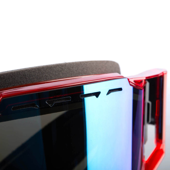Klim Rage Snow Goggle - Phase Red Dark Smoke Blue Mirror, view 5