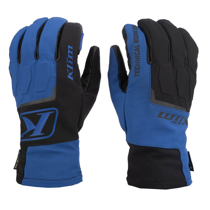 Klim Mens Spool GTX Glove - Non-Current - Nightfall Blue - Black, front view