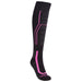 Klim Womens Solstice Sock 2.0 - Non-Current - Black - Knockout Pink, front view