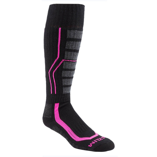 Klim Womens Solstice Sock 2.0 - Black - Pink Glo, front view
