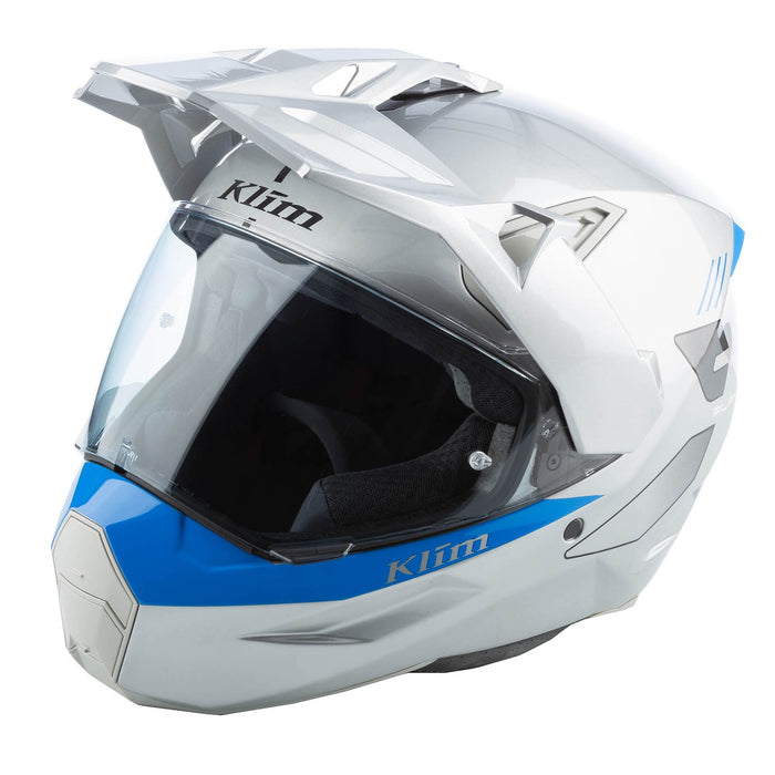Klim X1 Alpha Helmet ECE/DOT - Gloss Concept High-Rise - Electric Blue Lemonade
