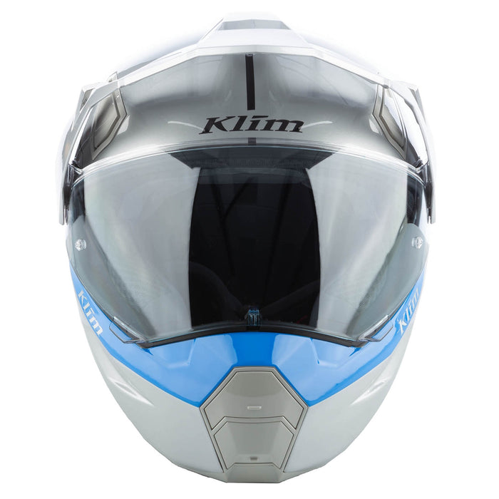 Klim X1 Alpha Helmet ECE/DOT - Gloss Concept High-Rise - Electric Blue Lemonade