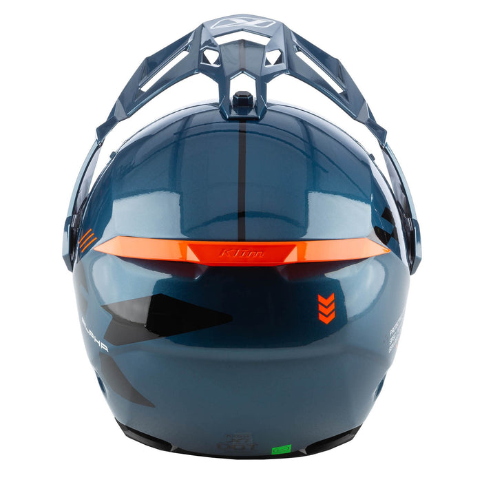 Klim X1 Alpha Helmet ECE/DOT - Gloss Concept Petrol - Strike Orange