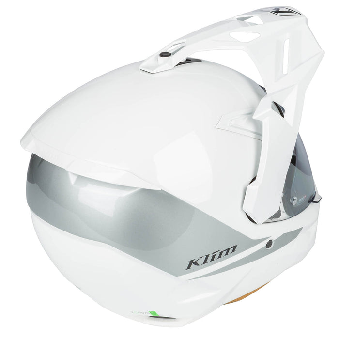 Klim X1 Alpha Helmet ECE/DOT - Gloss White - High-rise