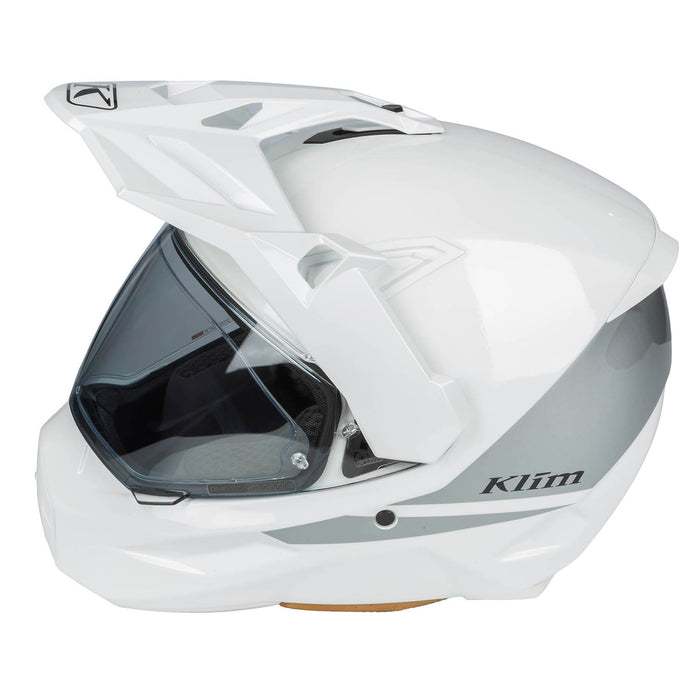 Klim X1 Alpha Helmet ECE/DOT - Gloss White - High-rise